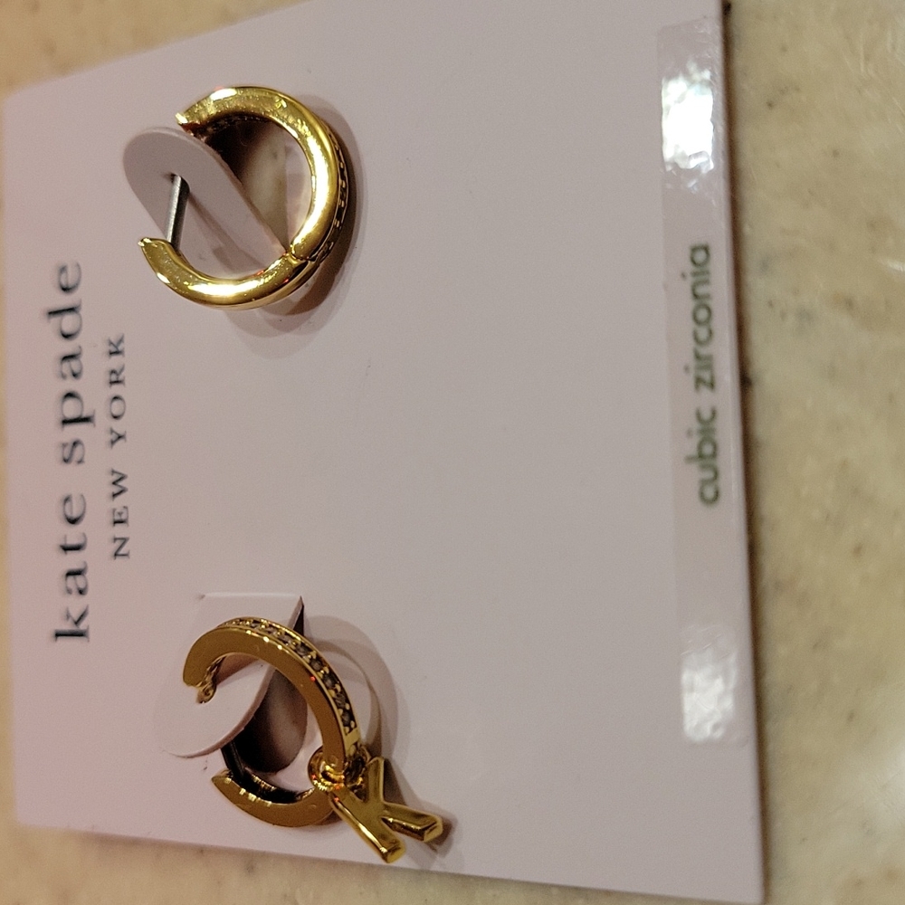 KATE SPADE INTIAL K EARRING - Picture 8 of 14